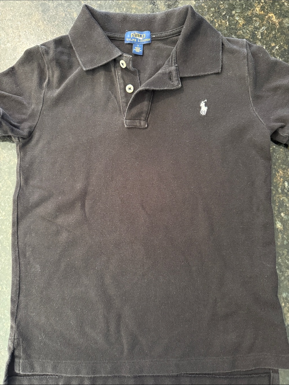 Ralph Lauren Kids Navy/Black Polo with White Pony